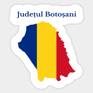 Botosani County, Romania. Sticker